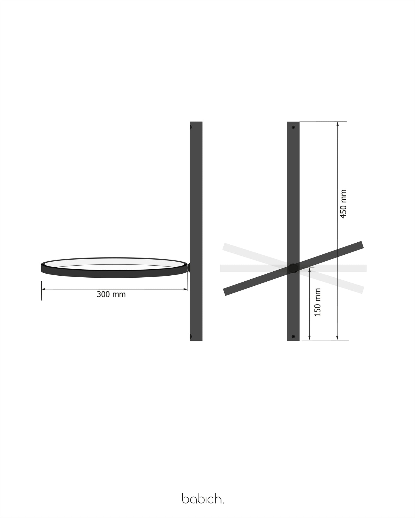 Настінне бра Ring B with cord